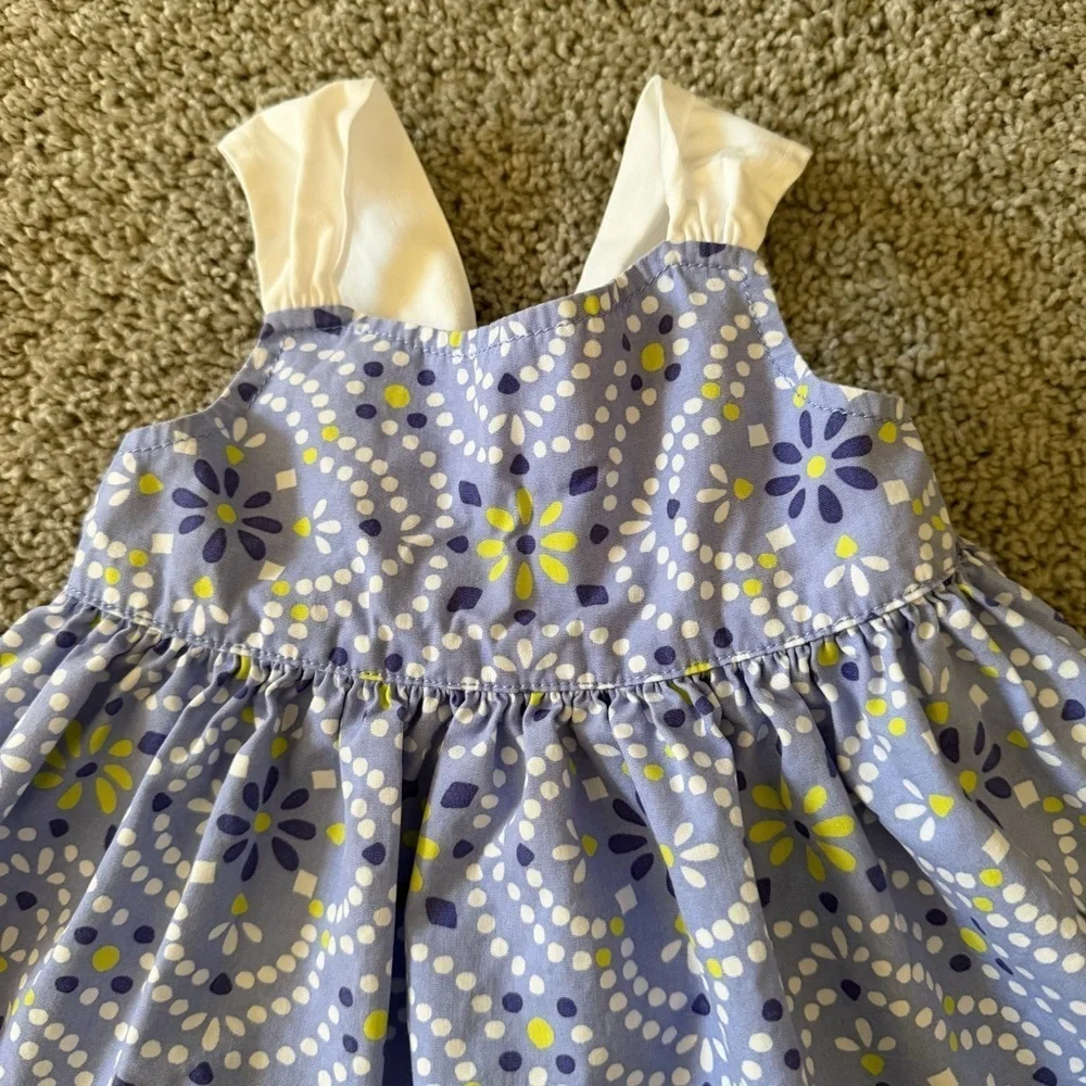 Gymboree Baby Girl Periwinkle Blue Purple Sundress Size 6-12 Months